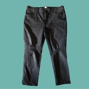 Madewell Perfect Vintage Jean Ripped Edition in Bartlett wash size 33 NWT